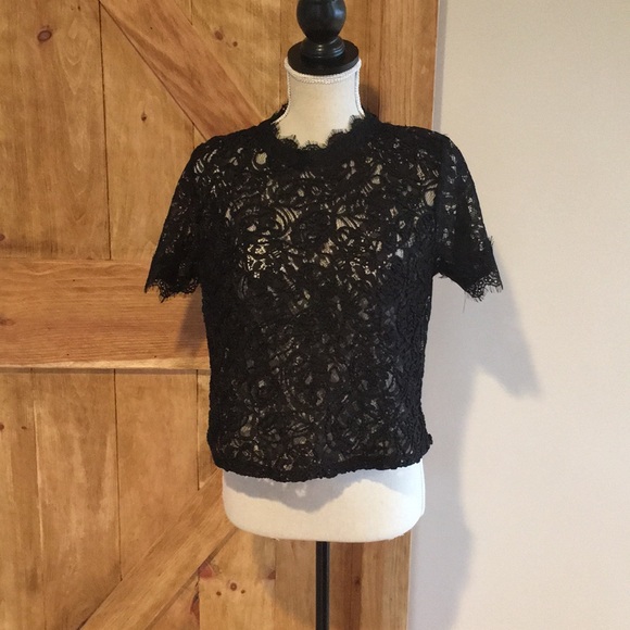 Zara Tops - Zara black lace top